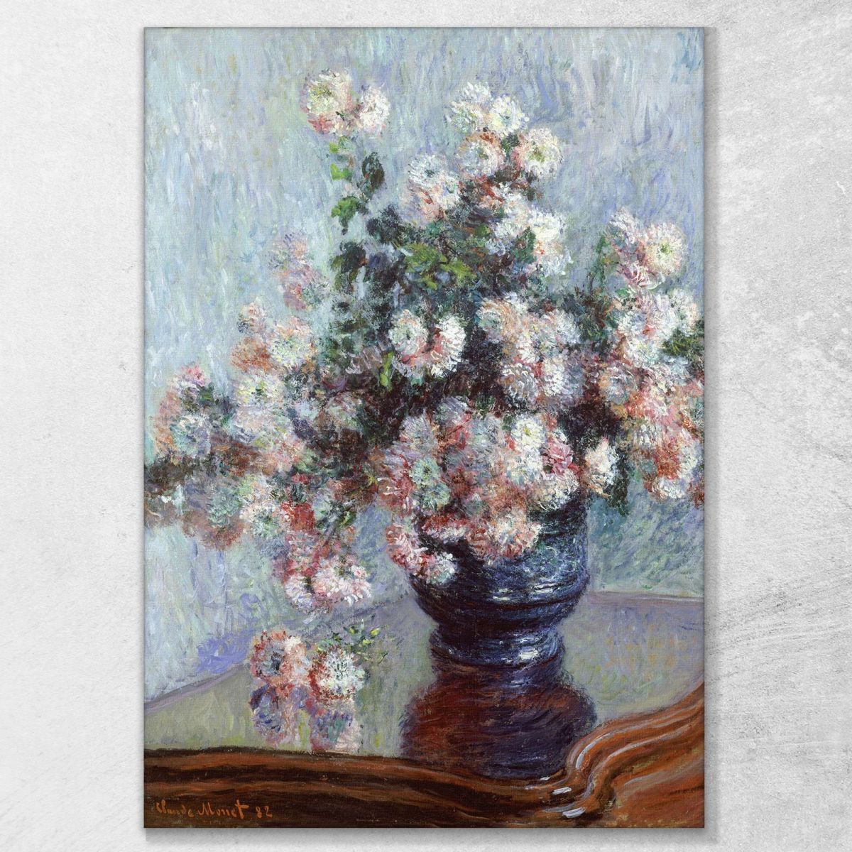 Crisantemi 1882 Claude Monet mnt9 quadro stampa su tela