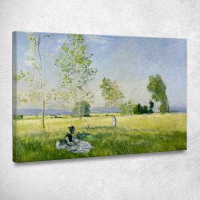 Tenuta Prato A Bezons 1874 Claude Monet mnt11 quadro stampa su tela