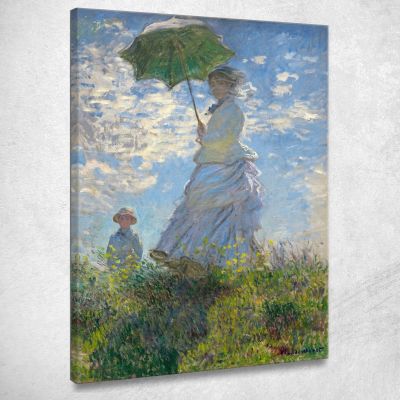 Donna Con Parasole - Madame Claude Monet mnt14 quadro stampa su tela