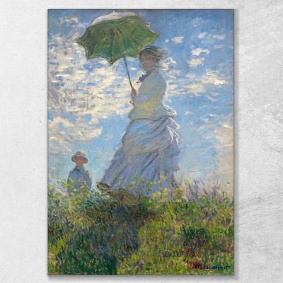 Donna Con Parasole - Madame Claude Monet mnt14 quadro stampa su tela