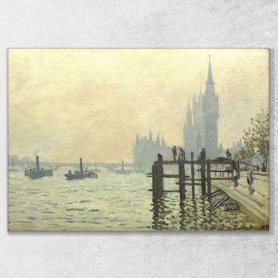 Il Tamigi Sotto Westminster Claude Monet mnt22 quadro stampa su tela