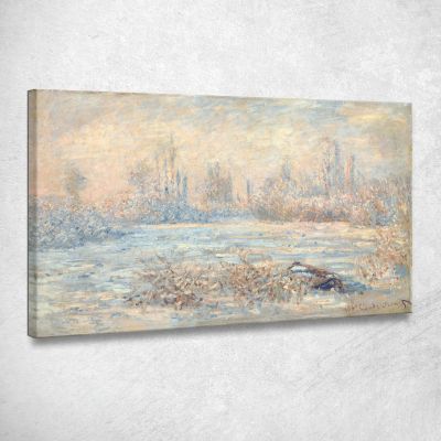 Gelo Vicino A Vetheuil 1880 Claude Monet mnt27 quadro stampa su tela