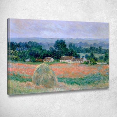 Pagliaio A Giverny 1886 Claude Monet mnt28 quadro stampa su tela