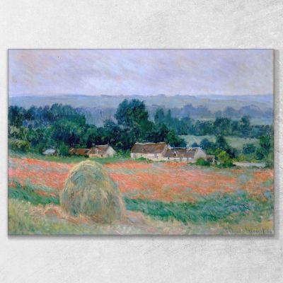 Pagliaio A Giverny 1886 Claude Monet mnt28 quadro stampa su tela