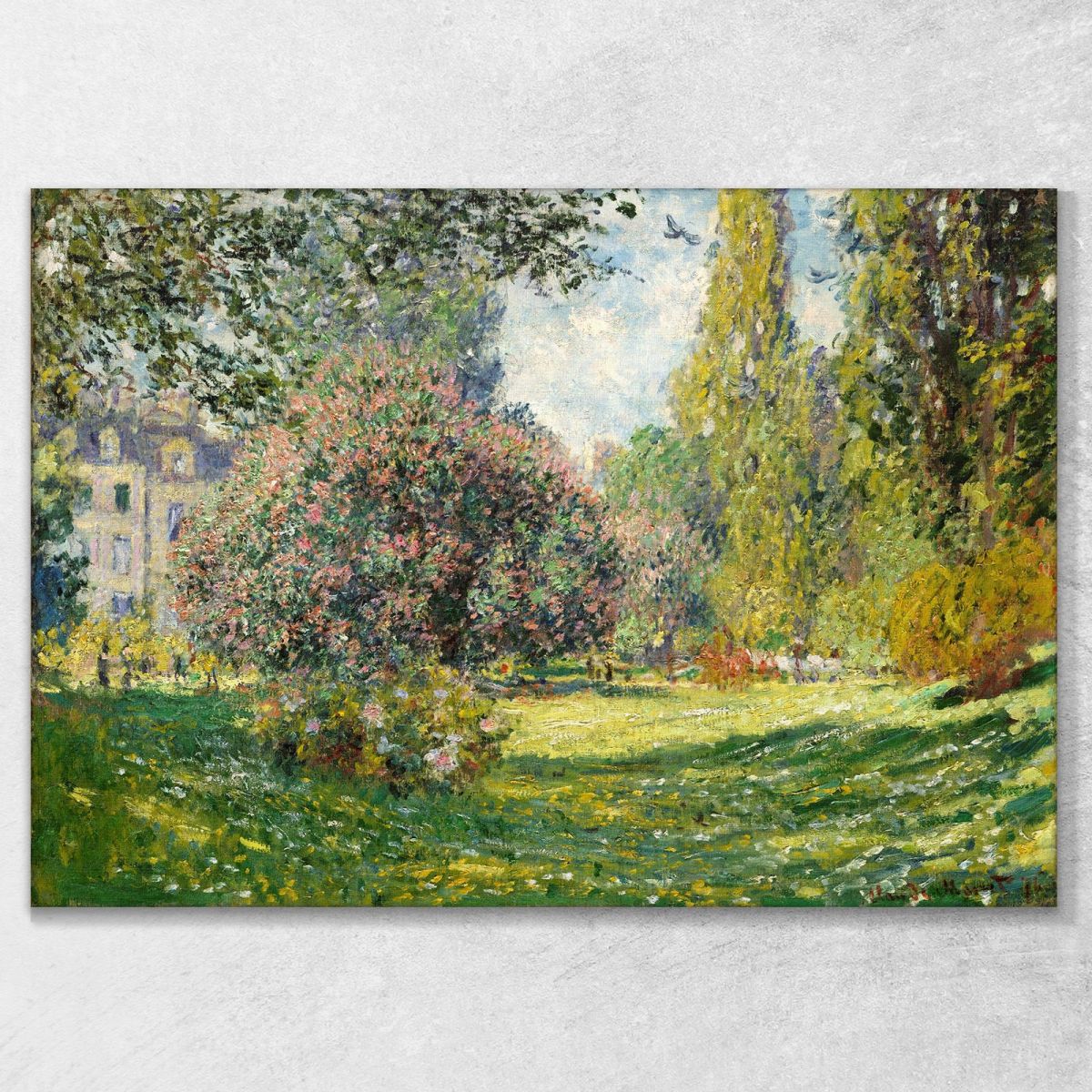 Parco Monceau Parigi 1876 Claude Monet mnt42 quadro stampa su tela