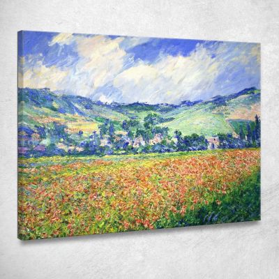 Campo Di Papaveri Periferia Di Giverny 1885 Claude Monet mnt48 quadro stampa su tela