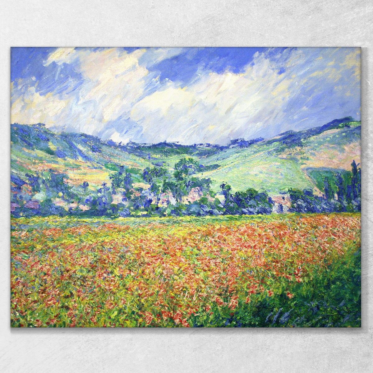 Campo Di Papaveri Periferia Di Giverny 1885 Claude Monet mnt48 quadro stampa su tela