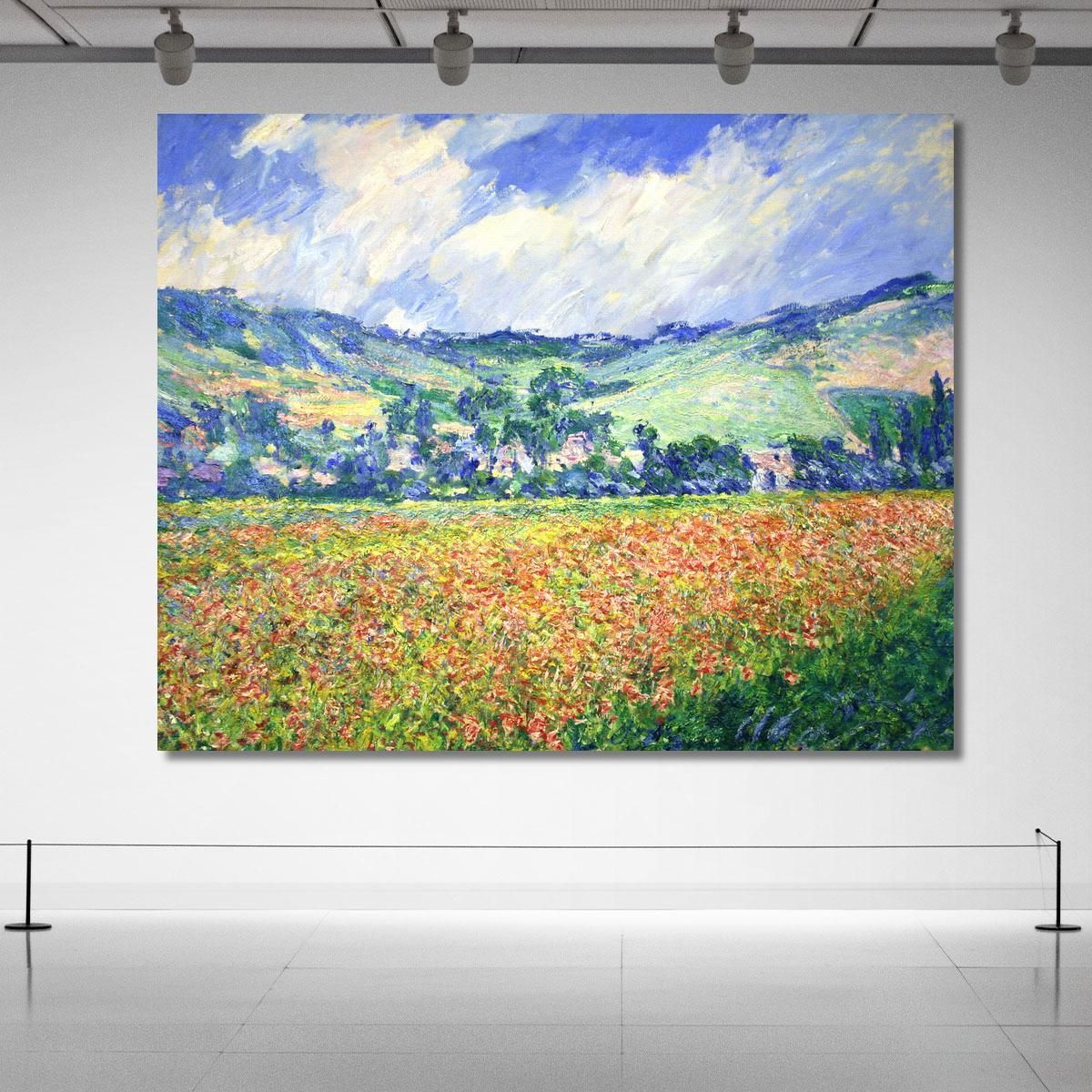 Campo Di Papaveri Periferia Di Giverny 1885 Claude Monet mnt48 quadro stampa su tela