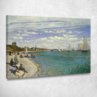 Regata A Sainte-Adresse 1867 Claude Monet mnt52 quadro stampa su tela