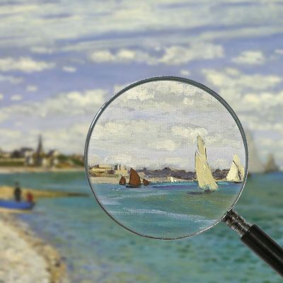 Regata A Sainte-Adresse 1867 Claude Monet mnt52 quadro stampa su tela