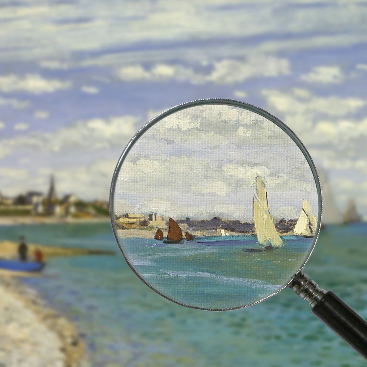 Regata A Sainte-Adresse 1867 Claude Monet mnt52 quadro stampa su tela