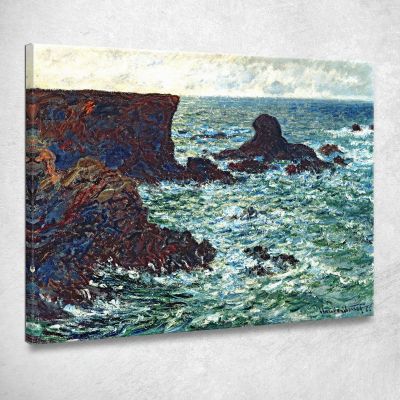 Rocce A Port-Coton Il Leone 1886 Claude Monet mnt55 quadro stampa su tela