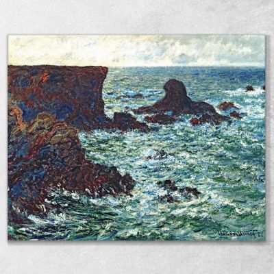 Rochers À Port-Coton, Le Lion 1886 Claude Monet, mnt55 tableau impression sur toile