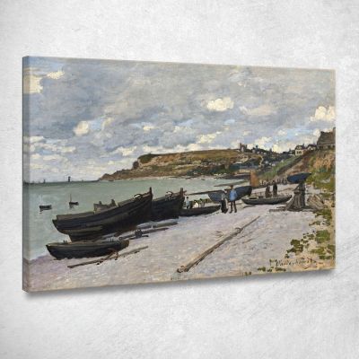 Saint-Adresse Barche Da Pesca Sulla Riva 1867 Claude Monet mnt56 quadro stampa su tela