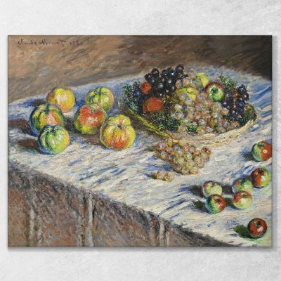Nature Morte - Pommes Et Raisins 1879 Claude Monet, mnt61 tableau impression sur toile