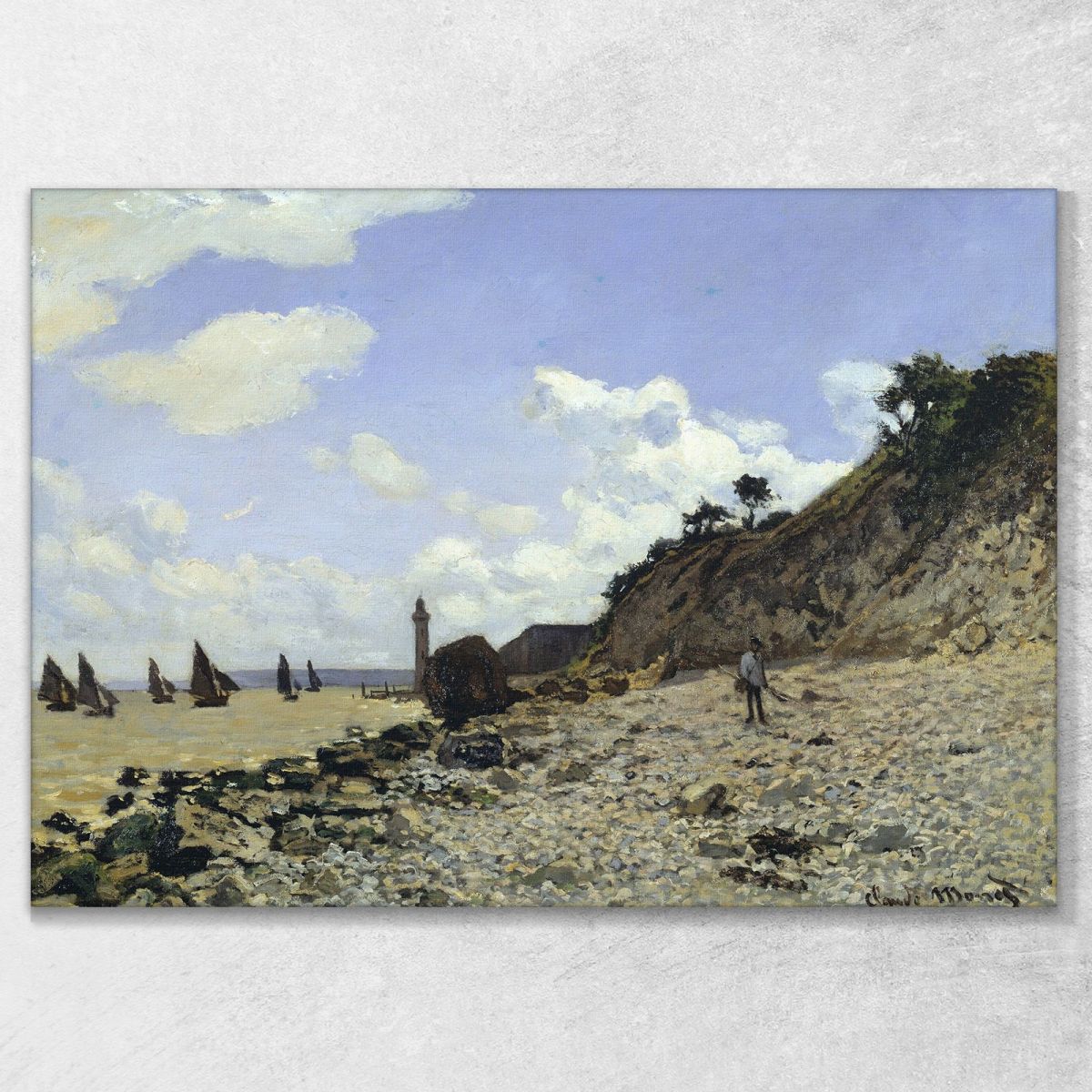 Spiaggia Di Honfleur 1865 Claude Monet mnt66 quadro stampa su tela