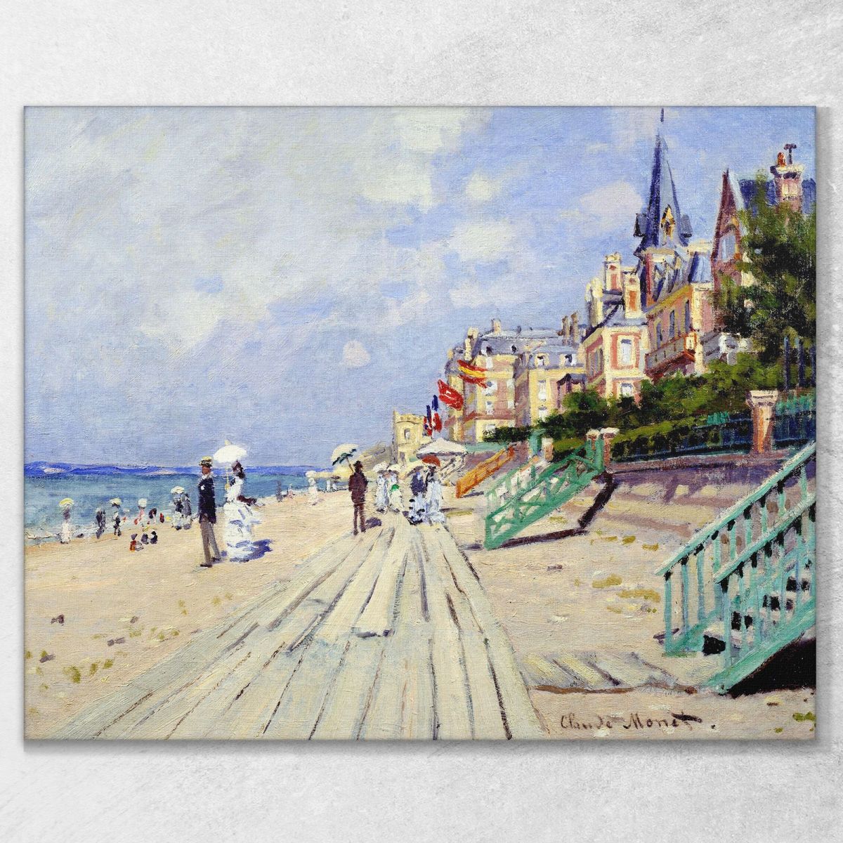 Il Lungomare Di Trouville 1970 Claude Monet mnt67 quadro stampa su tela