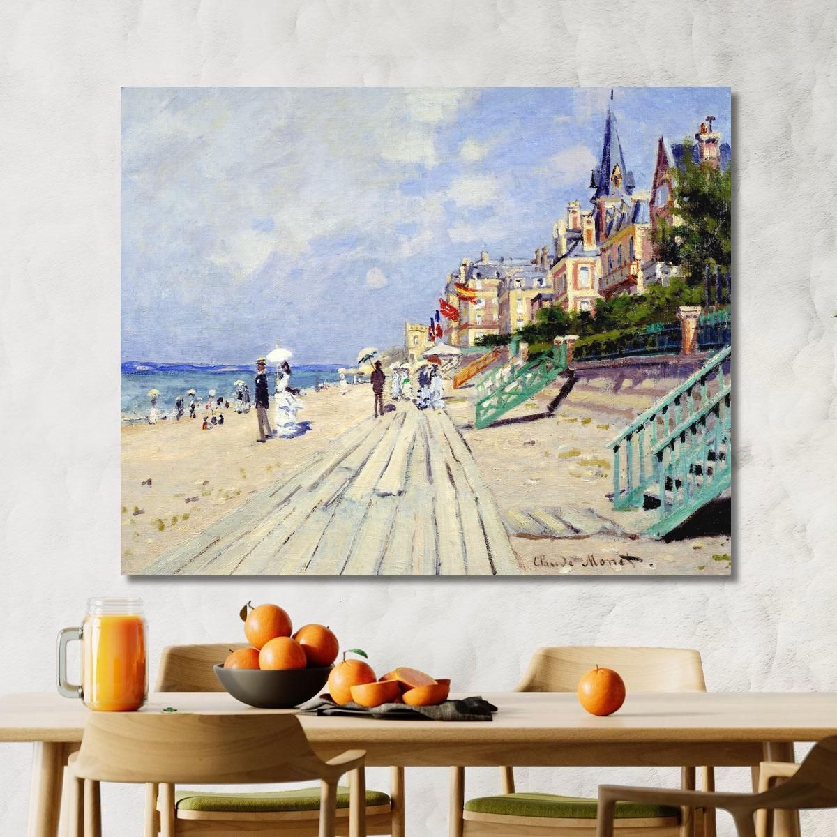 Il Lungomare Di Trouville 1970 Claude Monet mnt67 quadro stampa su tela