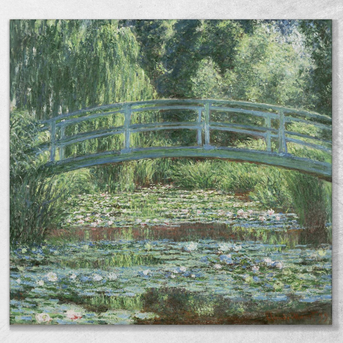 La Passerella Giapponese E La Vasca Delle Ninfee Claude Monet mnt70 quadro stampa su tela