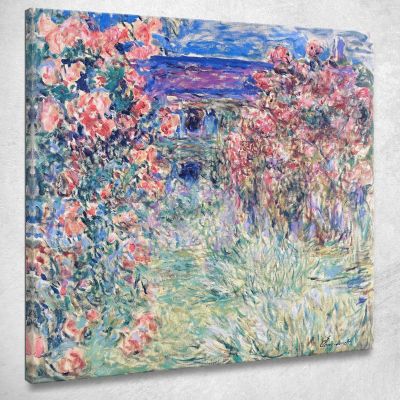 La Casa Tra Le Rose 03 1925 Claude Monet mnt78 quadro stampa su tela