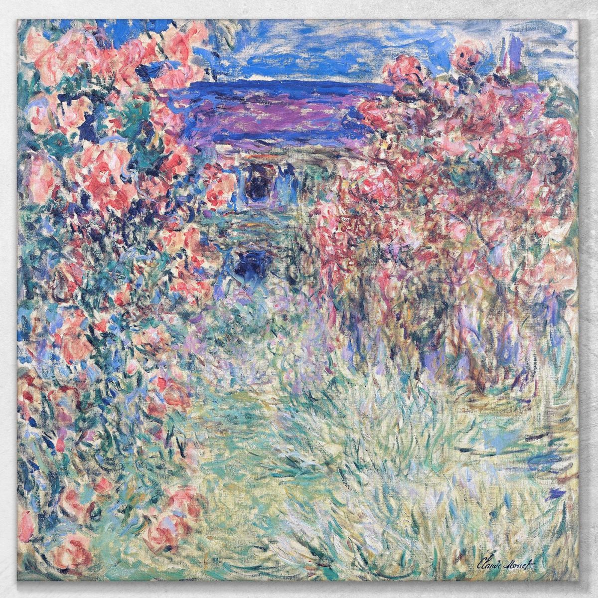 La Casa Tra Le Rose 03 1925 Claude Monet mnt78 quadro stampa su tela