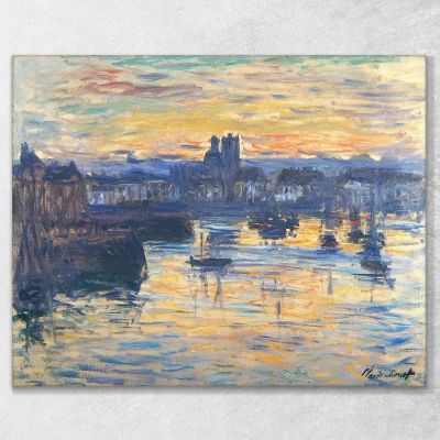 Il Porto Di Dieppe Sera 1882 Claude Monet mnt85 quadro stampa su tela