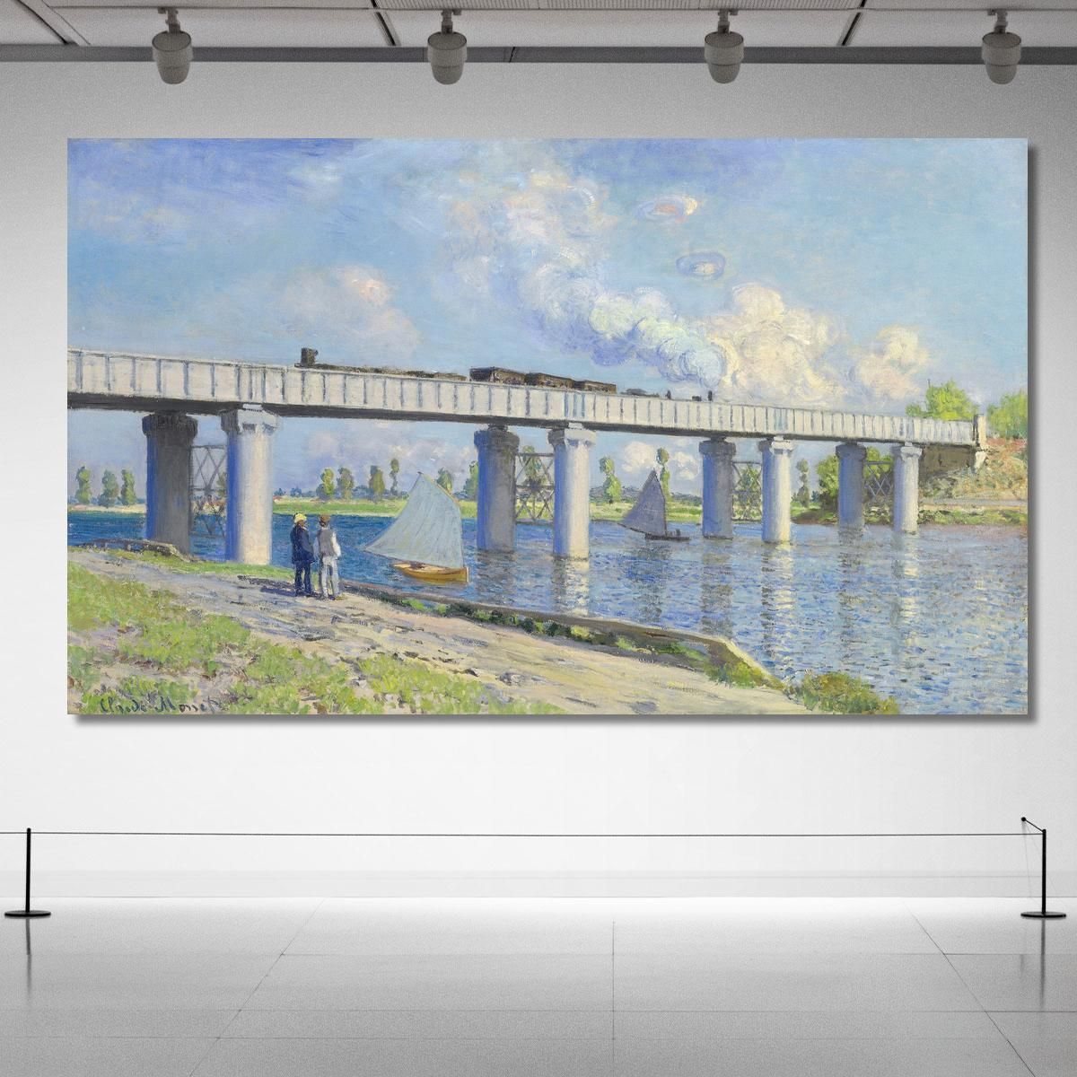 Il Ponte Ferroviario Ad Argenteuil 1873 Claude Monet mnt87 quadro stampa su tela