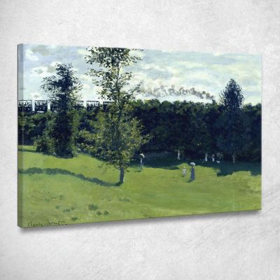 Treno In Campagna 1870 Claude Monet mnt103 quadro stampa su tela