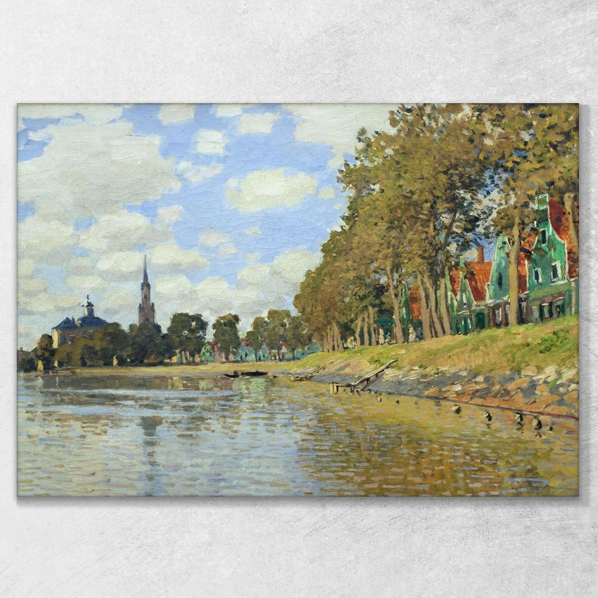 Zaandam 1871 Claude Monet mnt117 quadro stampa su tela