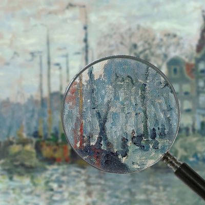 Zaandam La Diga 1874 Claude Monet mnt118 quadro stampa su tela