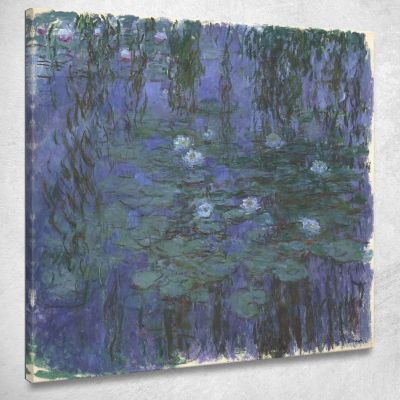 Gigli D'Acqua Blu Claude Monet mnt120 quadro stampa su tela