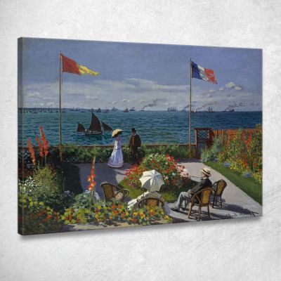 Giardino A Sainte-Adresse Claude Monet mnt133 quadro stampa su tela