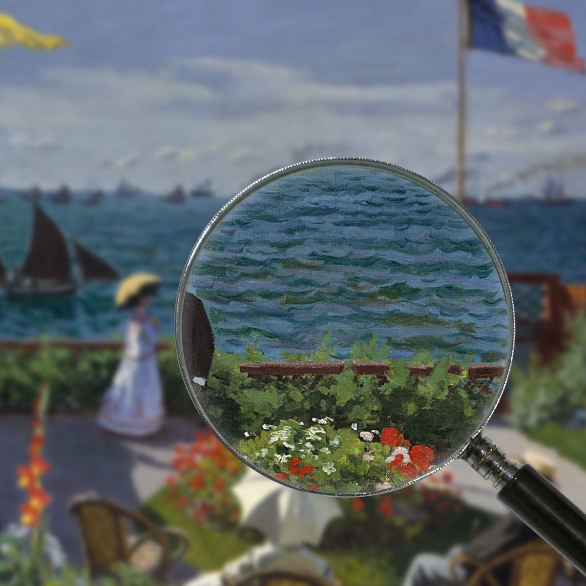 Giardino A Sainte-Adresse Claude Monet mnt133 quadro stampa su tela