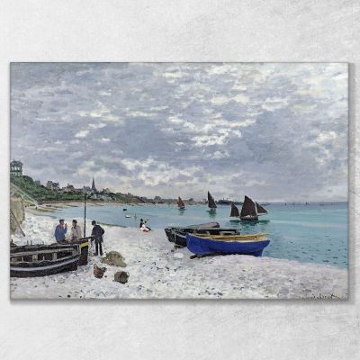 Spiaggia Di Sainte-Adresse Claude Monet mnt137 quadro stampa su tela