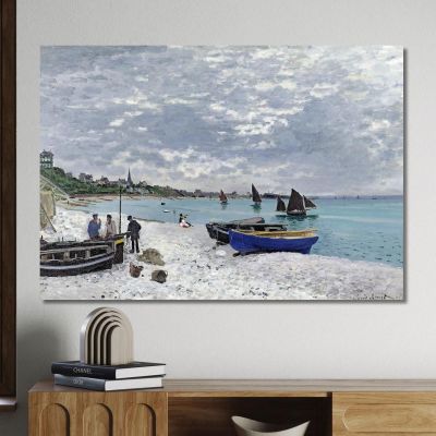 Spiaggia Di Sainte-Adresse Claude Monet mnt137 quadro stampa su tela