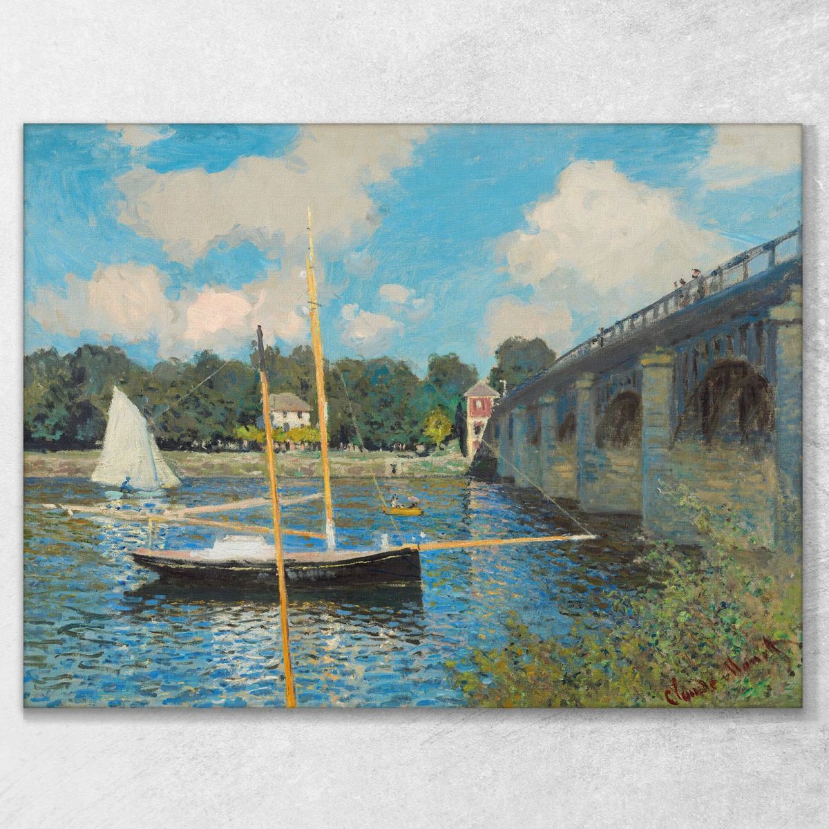 Il Ponte Ad Argenteuil Claude Monet mnt142 quadro stampa su tela