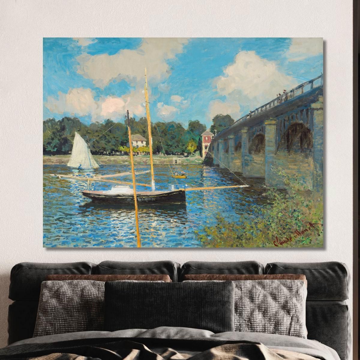 Il Ponte Ad Argenteuil Claude Monet mnt142 quadro stampa su tela