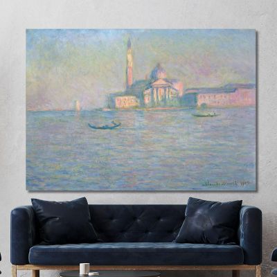 La Chiesa Di San Giorgio Maggiore Venezia Claude Monet mnt143 quadro stampa su tela