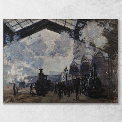 Stazione Saint-Lazare Claude Monet mnt145 quadro stampa su tela