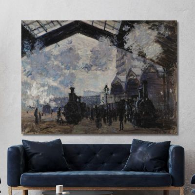 Stazione Saint-Lazare Claude Monet mnt145 quadro stampa su tela