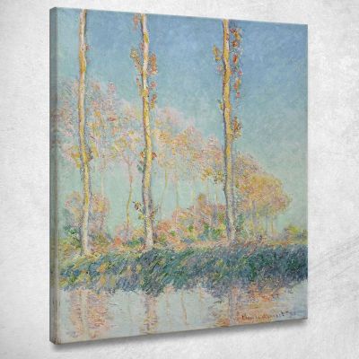 Pioppi Claude Monet mnt162 quadro stampa su tela