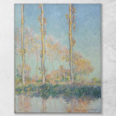 Pioppi Claude Monet mnt162 quadro stampa su tela