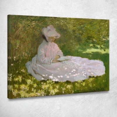 Primavera Claude Monet mnt168 quadro stampa su tela