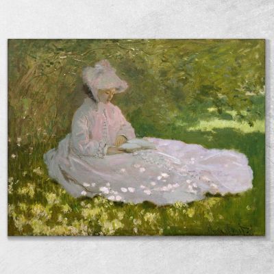 Primavera Claude Monet mnt168 quadro stampa su tela