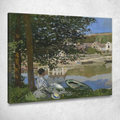 Sulla Riva Della Senna Bennecourt Claude Monet mnt169 quadro stampa su tela