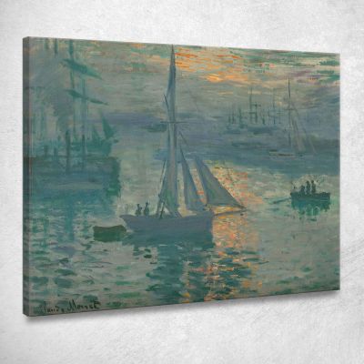 Alba Marina Claude Monet mnt170 quadro stampa su tela