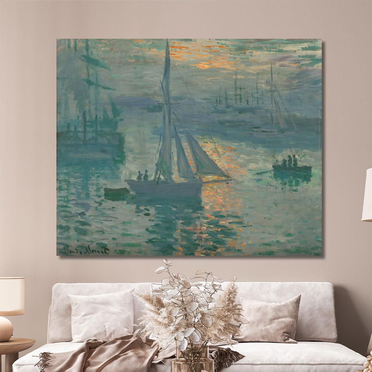 Alba Marina Claude Monet mnt170 quadro stampa su tela