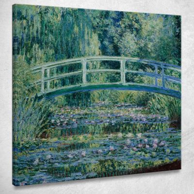 Ninfee E Ponte Giapponese Claude Monet mnt184 quadro stampa su tela