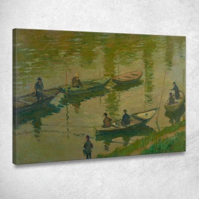 Pescatori Sulla Senna Vicino A Poissy Pescatori Sulla Senna Vicino A Poissy Claude Monet mnt186 quadro stampa su tela