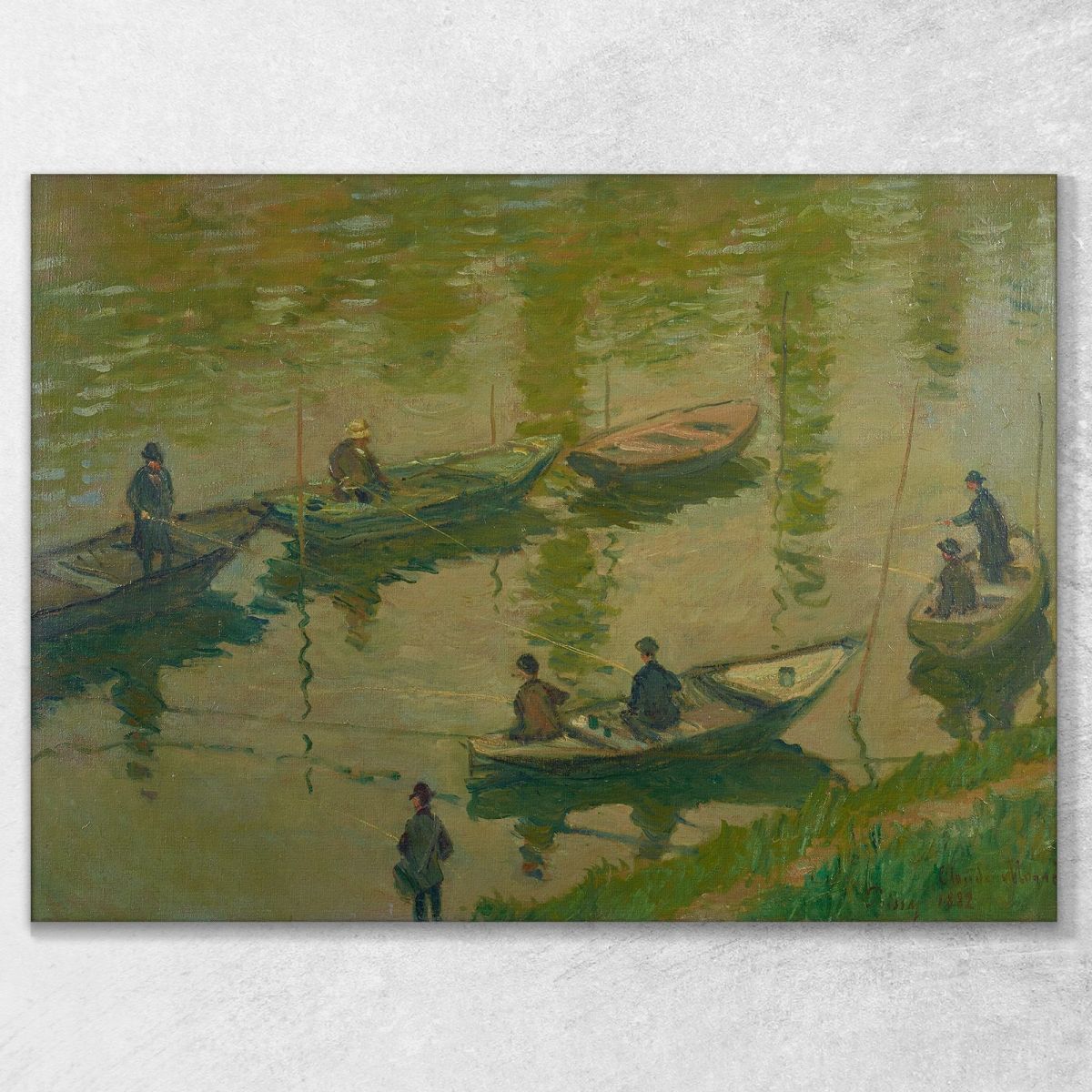 Pescatori Sulla Senna Vicino A Poissy Pescatori Sulla Senna Vicino A Poissy Claude Monet mnt186 quadro stampa su tela